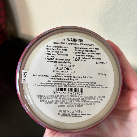 Bath & Body Works Disney Princess Aurora 3 Wink Candle - Picture 6 of 17
